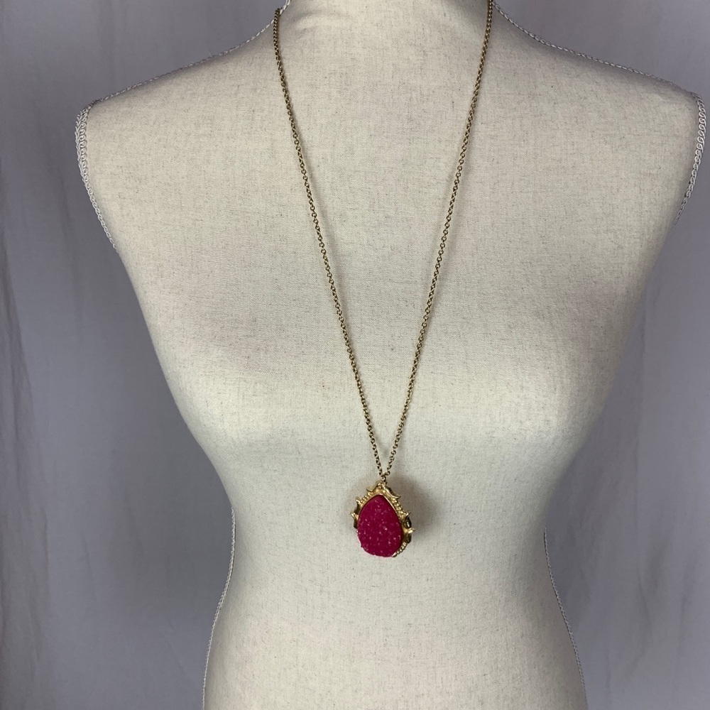 Long rock necklace